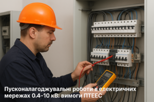 Пусконалагоджувальні роботи в електричних мережах 0.4–10 кВ: вимоги ПТЕЕС