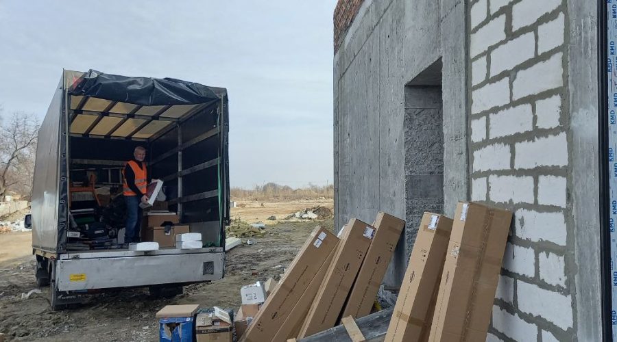 We are starting work on installing power supply networks for a kitchen factory in the Kharkiv region.
